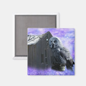 Owl Barn Shed Magnet (Vorderseite/Rückseite)