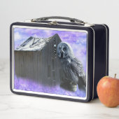 Owl Barn Shed Metall Brotdose (Beispiel)
