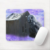 Owl Barn Shed Mousepad (Mit Mouse)