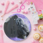 Owl Barn Shed Pappteller (Party)