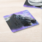 Owl Barn Shed Rechteckiger Pappuntersetzer (angewinkelt)