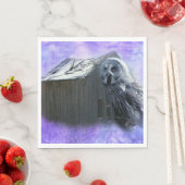 Owl Barn Shed Serviette (Beispiel)