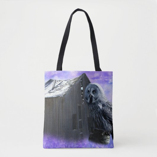 Owl Barn Shed Tasche (Vorderseite)