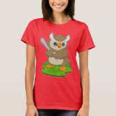 Owl Baseball T-Shirt (Vorderseite)