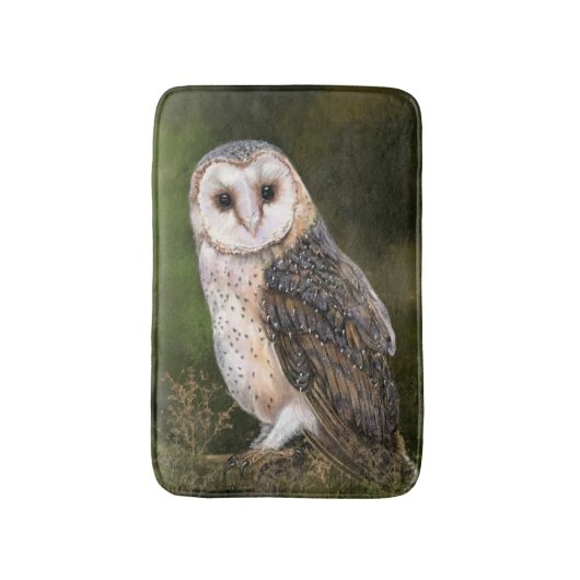 Owl Bath Mat Badematte (Vorderseite Vertikal)