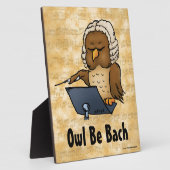 Owl Be Bach Fotoplatte (Seite)