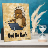 Owl Be Bach Fotoplatte (Seite)