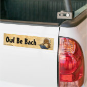Owl Be Bach Funny Owl Cartoon Autoaufkleber (Auf Lkw)