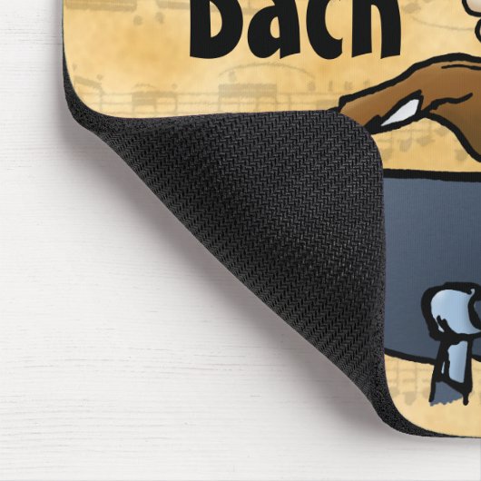 Owl Be Bach Funny Owl Cartoon Mousepad (Ecke)