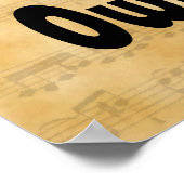 Owl Be Bach Music Poster (Ecke)