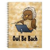 Owl Be Bach Notizblock (Vorderseite)