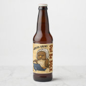 Owl Be Bock Funny Homebrew Bierflaschenetikett (Vorderseite)