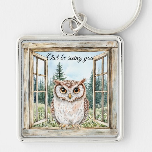 Owl Be Seeing You Schlüsselanhänger (Vorne)