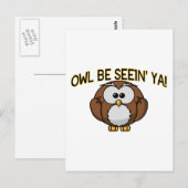 Owl Be Seein'Ya Postkarte (Vorne/Hinten)