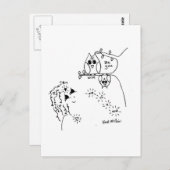 Owl 'Be You' Postkarte (Vorne/Hinten)