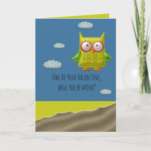 Owl Be Your Valentine-Karte Karte