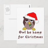 Owl be Zuhause Postkarte (Vorne/Hinten)