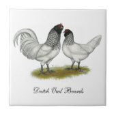 Owl Beard Chickens Fliese (Vorderseite)