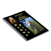 Owl Best Momma Ever Cartoon Foto Name Notizblock (Rechte Seite)