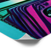 OWL BIBLIOTHEK, zwei Eulen, Bücher Poster (Ecke)