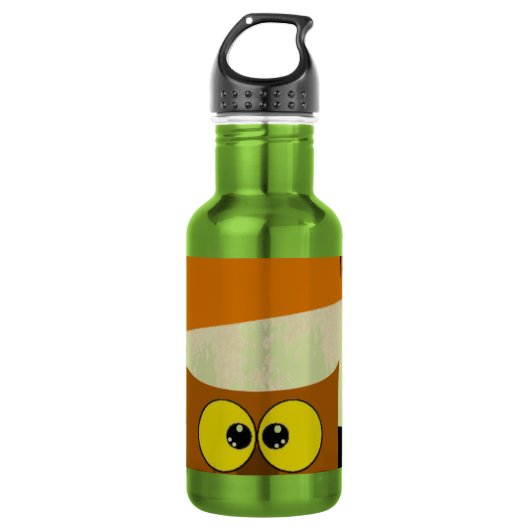 Owl-Bild Edelstahlflasche (Vorderseite)