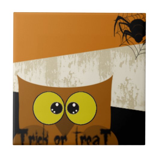 Owl-Bild Fliese (Vorderseite)