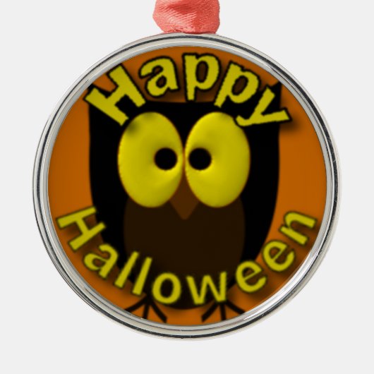 Owl-Bild Ornament Aus Metall (Vorne)