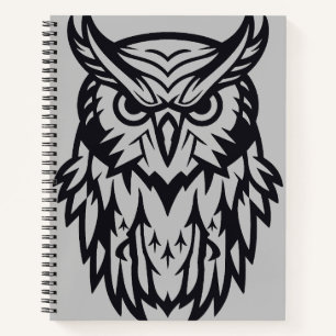 Owl Bird Animal Freedom Wildlife Wonder Art Notizblock