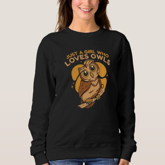 Owl Bird Animal Owls Sweatshirt (Vorderseite)