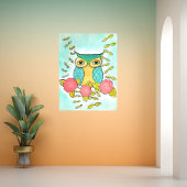 Owl Bird Garden Forest Aquarell Pinakothek Züst Poster