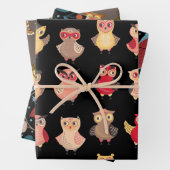 Owl Bird Nature Wildlife Süße Tier Geschenkpapier Set (Beispiel)