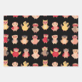 Owl Bird Nature Wildlife Süße Tier Geschenkpapier Set (Vorderseite)