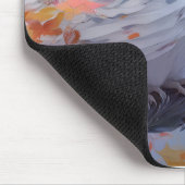 Owl Bird Portrait Animal Painting Wildlife Forest Mousepad (Ecke)