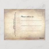 Owl Birthday Magic Danke Postkarte (Rückseite)