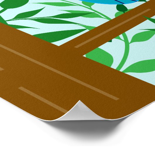 Owl Birthday Poster (Ecke)