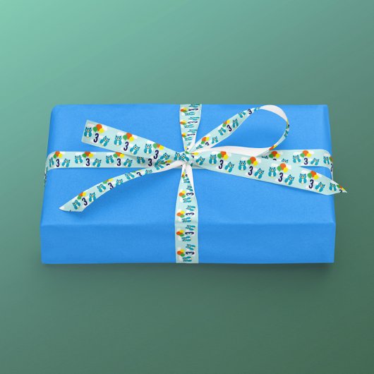 Owl Birthday Satinband