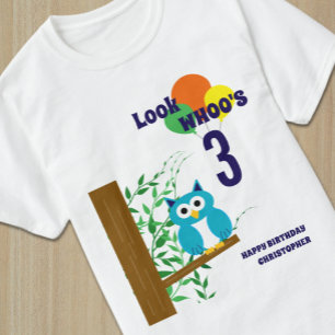 Owl Birthday T-Shirt