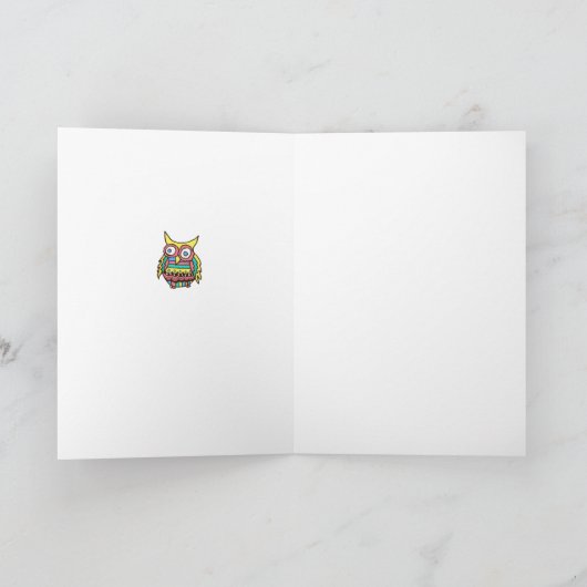 Owl Blank Inside Card Karte (Innenseite)