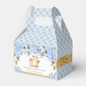 Owl Blue Floral Baby Dusche Danke Geschenkschachtel (Vorderseite)