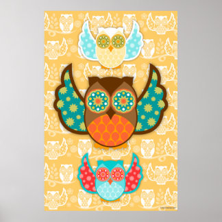 Owl Boheme Poster - Wählen Sie eine beliebige Hint