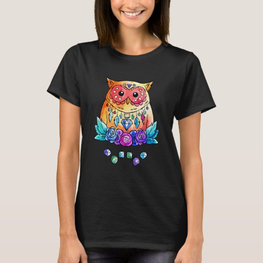 Owl Boho Chic T-Shirt (Vorderseite)