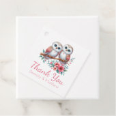 Owl Boho Rustic Country Woodland Wedding Thank You Geschenkanhänger (Beispiel)