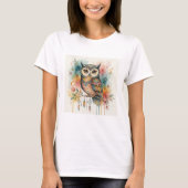 owl boho women T-Shirt (Vorderseite)