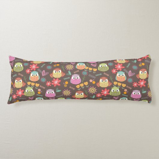 Owl Brown Seitenschläferkissen (Vorderseite)