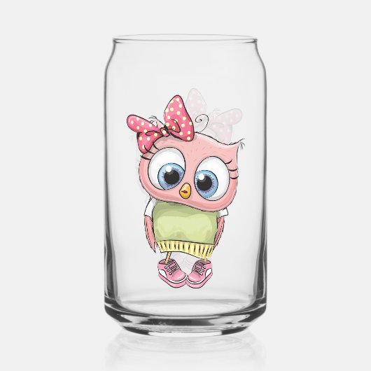 Owl Can Glass Dosenglas (Rückseite)