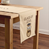 Owl Cartoon Abschluss Table Runner Kurzer Tischläufer (Beispiel)