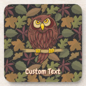 Owl Cartoon Beverage Coaster Getränkeuntersetzer (Vorderseite)