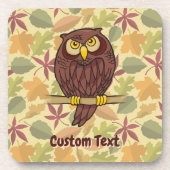 Owl Cartoon Coaster Getränkeuntersetzer (Vorderseite)