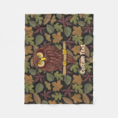 Owl Cartoon Fleece Blanket (Vorderseite)
