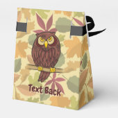 Owl Cartoon Gefälligkeitsbox Geschenkschachtel (Rückseite)